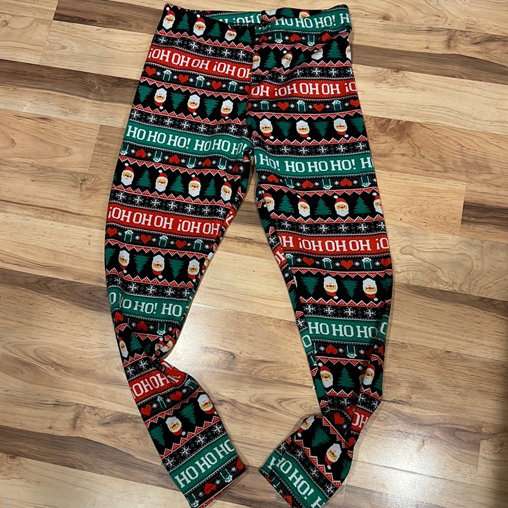 Womens Santa pattern leggings
